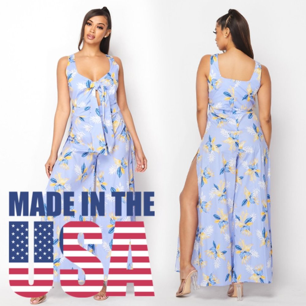 Floral Printed  Maxi Dress Romper